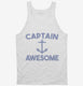 Captain Awesome white Tank