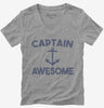 Captain Awesome Womens Vneck
