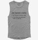 Captain's Rules grey Womens Muscle Tank
