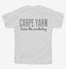 Carpe Yarn Seize The Crocheting Youth Tshirt 71d642d1-9a8d-448c-af12-24556b83df57 666x695.jpg?v=1700580296