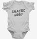 Chaotic Good Alignment white Infant Bodysuit