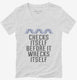 Check Yourself Before You Wreck Your Dna Genetics white Womens V-Neck Tee