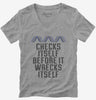 Check Yourself Before You Wreck Your Dna Genetics Womens Vneck