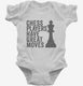 Chess Players Have Great Moves white Infant Bodysuit