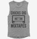 Chicks Dig Mixtapes grey Womens Muscle Tank