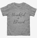 Christian Thanksgiving Thankful and Blessed  Toddler Tee