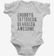 Chubby Tattooed Bearded And Awesome white Infant Bodysuit