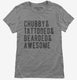 Chubby Tattooed Bearded And Awesome grey Womens