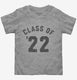 Class Of 2022 grey Toddler Tee