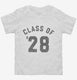 Class Of 2028 white Toddler Tee