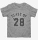 Class Of 2028 grey Toddler Tee