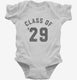 Class Of 2029 white Infant Bodysuit