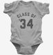 Class Of 2034 grey Infant Bodysuit