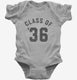 Class Of 2036 grey Infant Bodysuit
