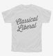 Classical Liberal white Youth Tee