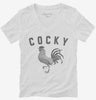 Cocky Confident Rooster Womens Vneck Shirt 666x695.jpg?v=1700379210