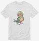 Colorful Cute Parrot white Mens