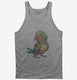 Colorful Cute Parrot grey Tank
