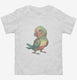 Colorful Cute Parrot white Toddler Tee
