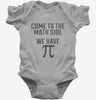 Come To Math Side We Have Pi Funny Pi Day Baby Bodysuit 666x695.jpg?v=1700440574
