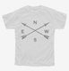 Compass white Youth Tee
