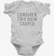 Consider This Diem Carped white Infant Bodysuit
