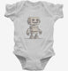 Cool Robot Graphic white Infant Bodysuit