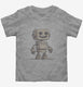 Cool Robot Graphic grey Toddler Tee