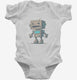 Cool Robot white Infant Bodysuit