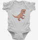 Cool T-Rex white Infant Bodysuit