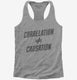 Correlation Does Not Equal Causation  Womens Racerback Tank