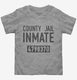 County Jail Inmate  Toddler Tee