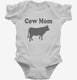 Cow Mom white Infant Bodysuit