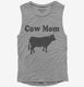 Cow Mom grey Womens Muscle Tank