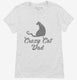 Crazy Cat Dad white Womens