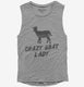 Crazy Goat Lady  Womens Muscle Tank