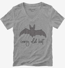 Crazy Old Bat Batty Cranky Womens V-Neck Shirt