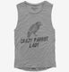 Crazy Parrot Lady  Womens Muscle Tank