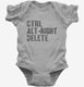 Ctrl Alt Right Delete  Infant Bodysuit