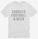 Cuddles Football And Beer white Mens