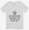 Cute American Bobtail Cat Breed Womens Vneck Shirt 666x695.jpg?v=1700428833