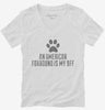 Cute American Foxhound Dog Breed Womens Vneck Shirt 666x695.jpg?v=1700476275
