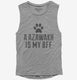Cute Azawakh Dog Breed grey Womens Muscle Tank