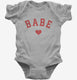 Cute Babe Heart grey Infant Bodysuit