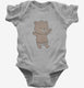 Cute Baby Bear grey Infant Bodysuit