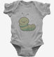 Cute Baby Caterpillar grey Infant Bodysuit