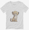 Cute Baby Cheetah Womens Vneck Shirt 666x695.jpg?v=1700301654