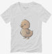 Cute Baby Duckling white Womens V-Neck Tee