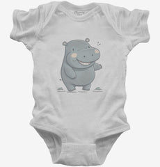 Cute Baby Hippo Baby Bodysuit