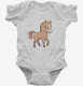 Cute Baby Horse white Infant Bodysuit